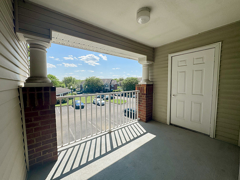 Private Balcony with Outdoor Storage Closet | Central Park Apartments