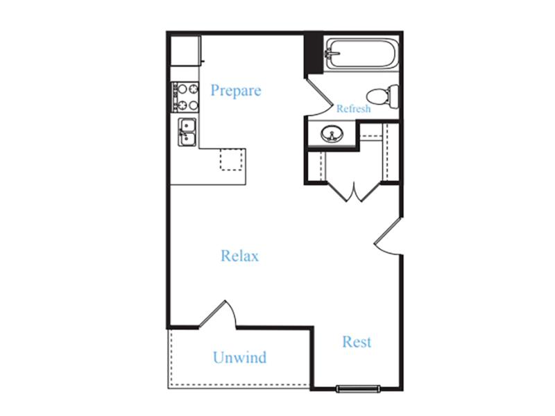 Claypond Commons Apartments Floor Plan Studio