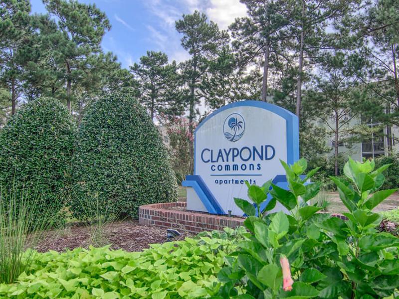 Welcome Sign | Claypond Commons Apartments in Myrtle Beach, SC