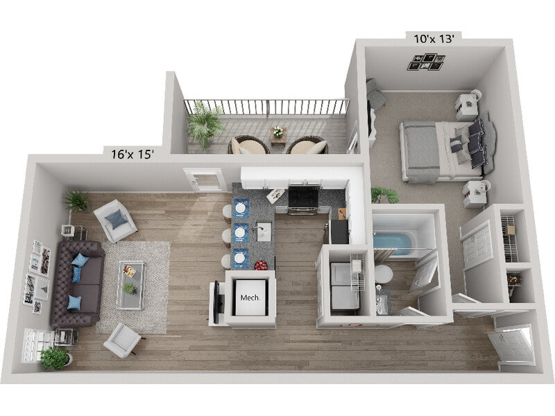 1 Bedroom B