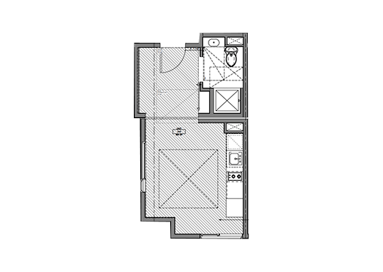 Floorplan for Cubix North Park Apartments