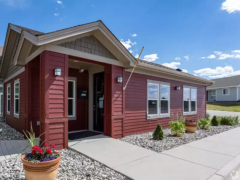 Clubhouse Exterior | College Park Townhomes Gillette, WY