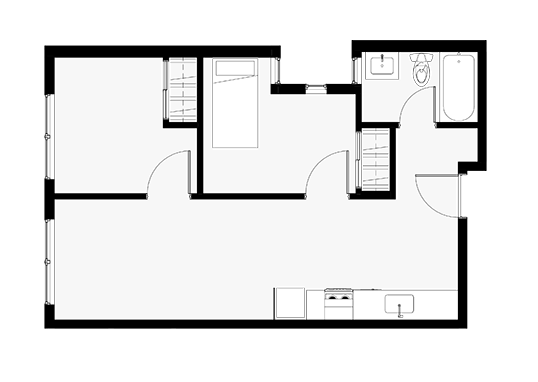 Floorplan for Cubix Crown Hill Apartments