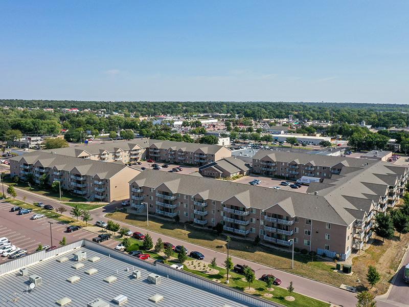 Aerial View of Entire Property | Dakota Pointe Apartments in Sioux Falls, SD