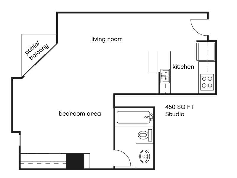 st1 Floorplan at Elevate Long Beach