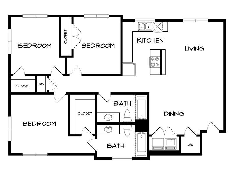Apartments For Rent In Ennis TX Floor Plans At Ensign Apartments