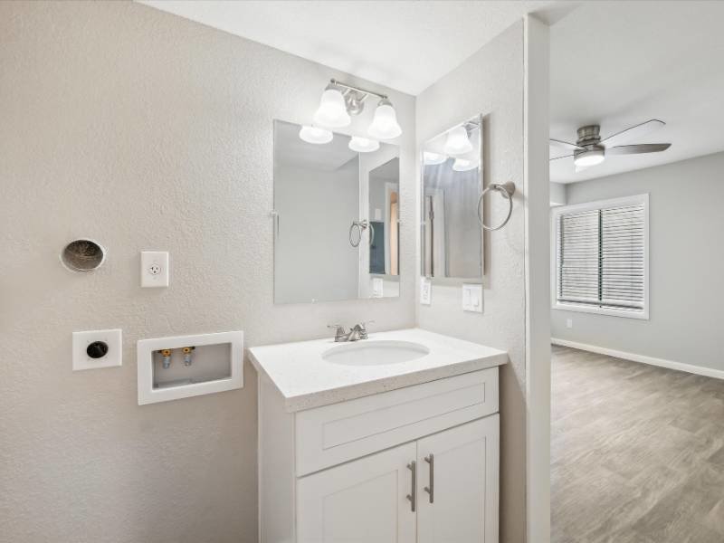 Bathroom Vanity | Renovated 2 Bedroom | Fairways on Thunderbird