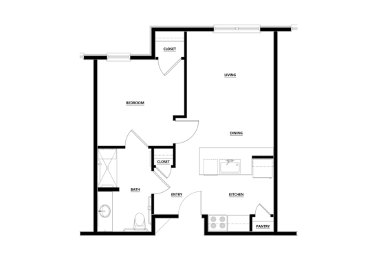 Floorplan for Freedom's Path at Chillicothe Apartments