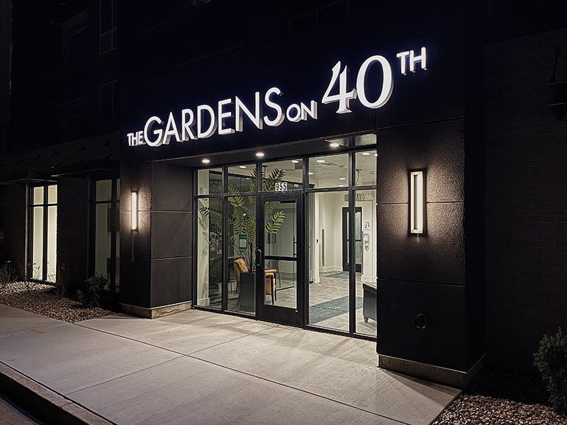 Apartment Exterior | Gardens on 40th