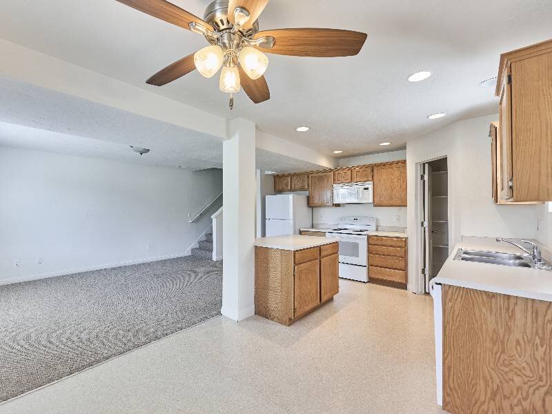 Kitchen & Living Room | Garden View Townhomes
