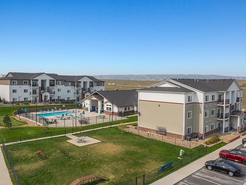 Aerial View of Grounds | Gateway Apartments in Rapid City, SD