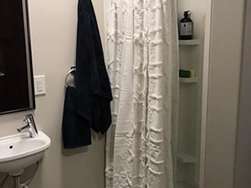 Bathroom | Green Print at West Temple