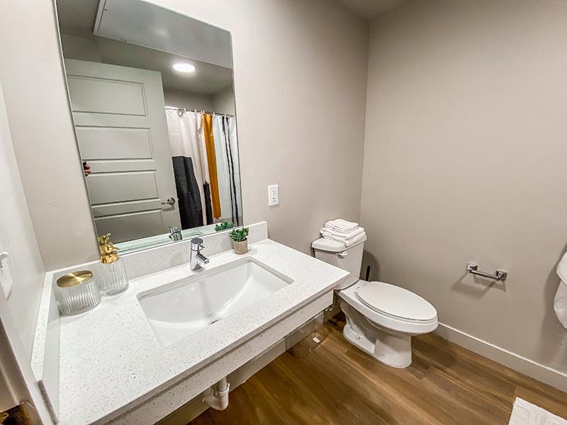 Bathroom | Greenprint Gateway Apartments in Salt Lake City, UT