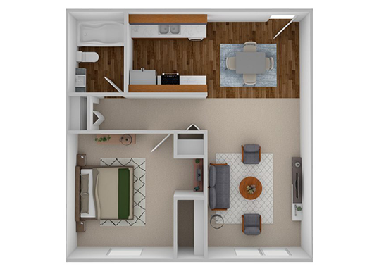 Floorplan for The Grove at Hickman Apartments
