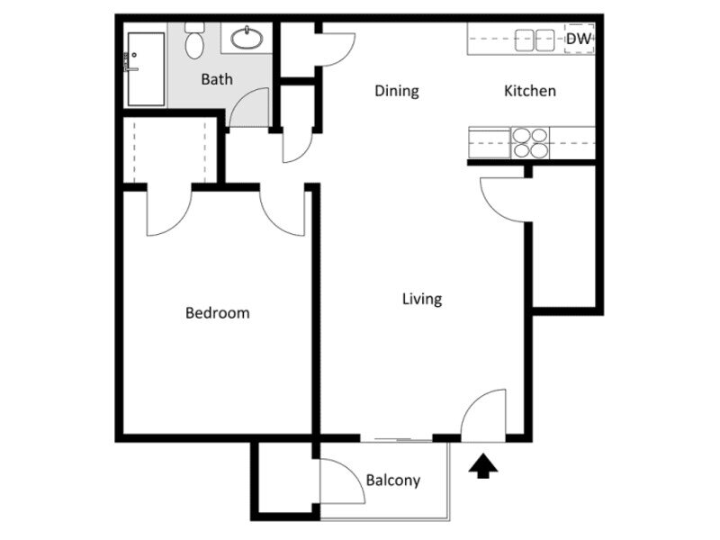 A2 floor plan - 2D