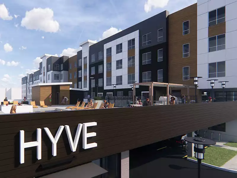 Monument Sign | Hyve Apartments in Salt Lake