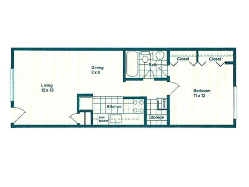 1 Bed 1 Bath