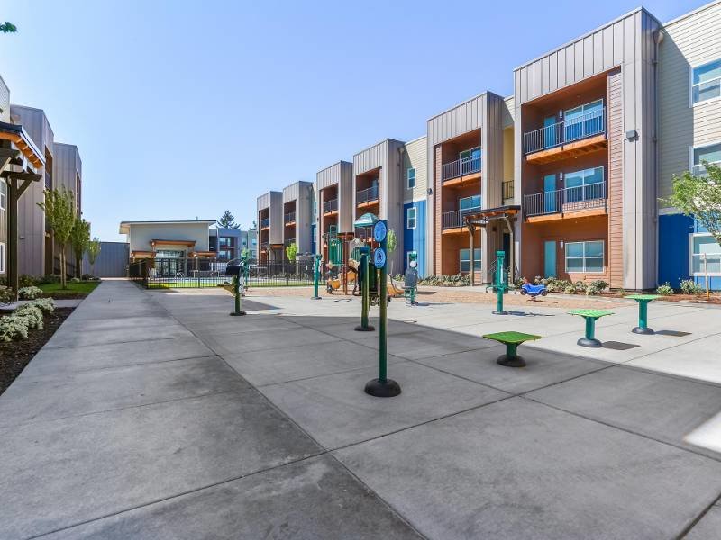 Outdoor Fitness Area | Jens Pointe Apartments