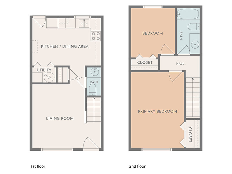 Kaysville Country Townhomes Floor Plan 2 Bedroom