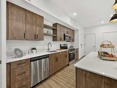 Kitchen with Ample Cabinet Storage