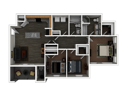 Floorplan for La Vida at Sienna Hills Apartments
