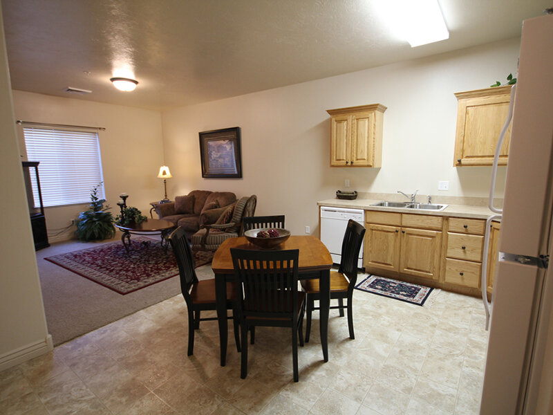 Dining Room and Front Room | Liberty Square Apartments in Ammon, ID