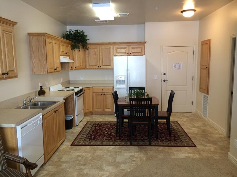 Dining Room and Kitchen | Liberty Square Apartments in Ammon, ID