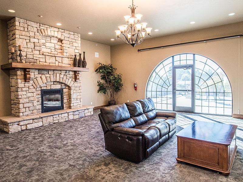 Beautiful Fireplace | Liberty Square Apartments in Ammon, ID