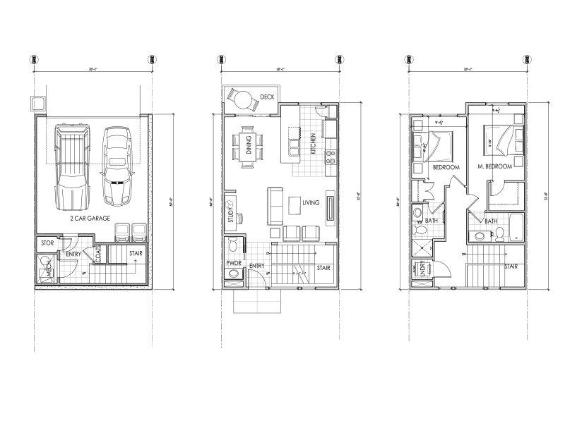Majestic Townhomes Apartments Floor Plan 2 Bedroom Townhome