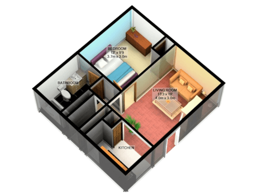 Floorplan for Marabella Apartments Apartments