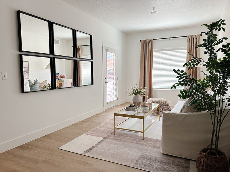Living Room 2 Bedroom | Millcreek Residences