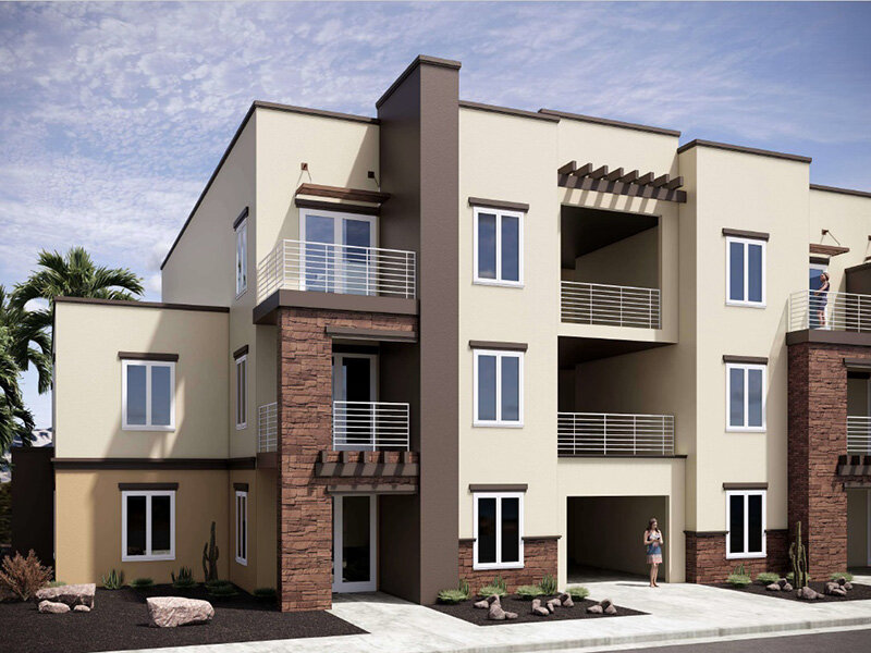 Exterior of Millcreek Residences Apartment Building