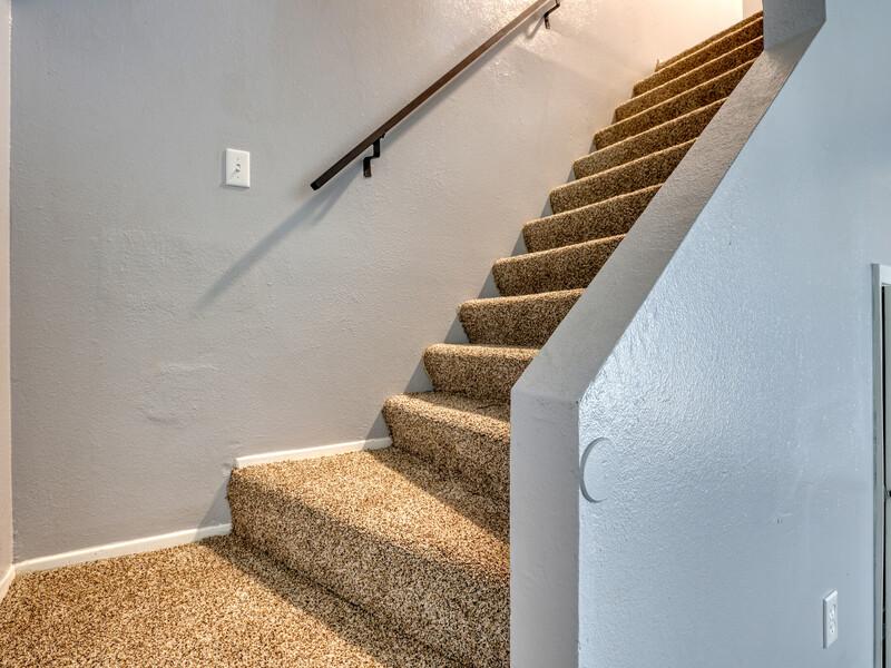 Carpeted Stairs | Sugar Pine Townhomes