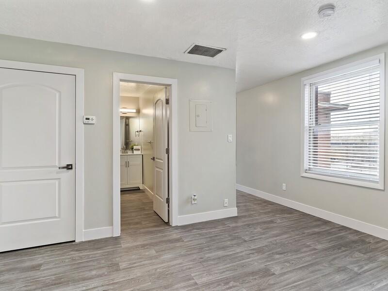 Bathroom Doorway | New Brigham Apartments