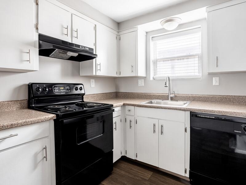 White Kitchen Cabinets | Parkville Place Apartments