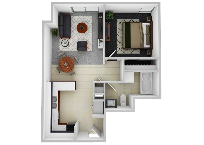 Park Vista Apartments Floorplan Image