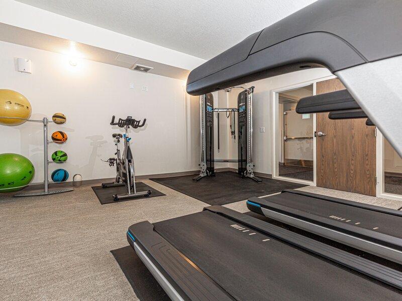 Fitness Center Treadmills | Paxton 365 Apartments in Salt Lake City, UT