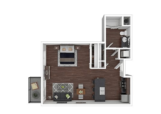 Floorplan for Joule Plaza Apartments