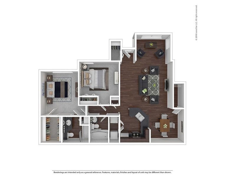 Providence Lakes Apartments Floor Plan B1