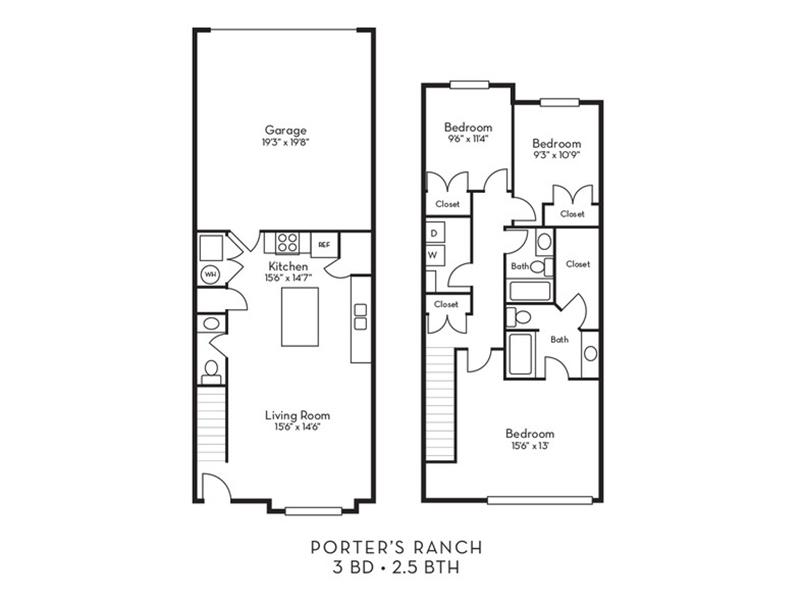 Rockrose A apartment available today at Porter Ranch Townhomes in Eagle Mountain