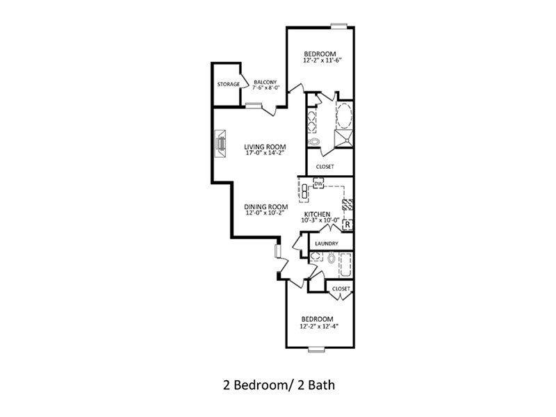 Regency Apartments Floor Plan The Imperial  2x2