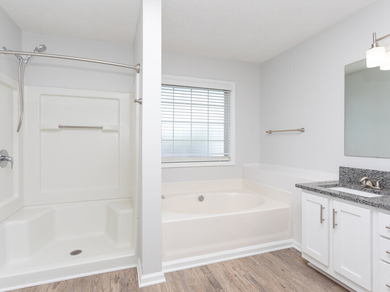 Bathroom | Regency Apartments in Fayetteville, NC
