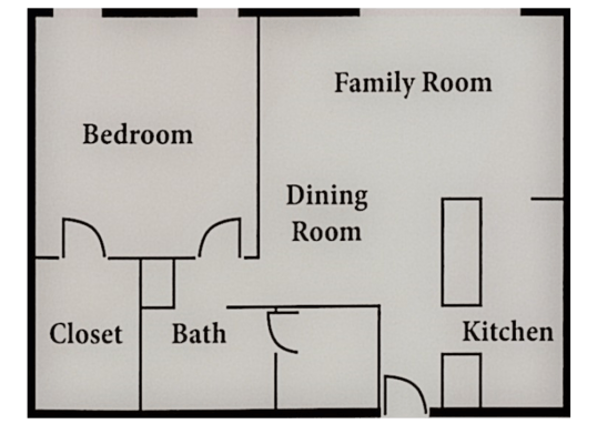 Floorplan for The Regency Apartments