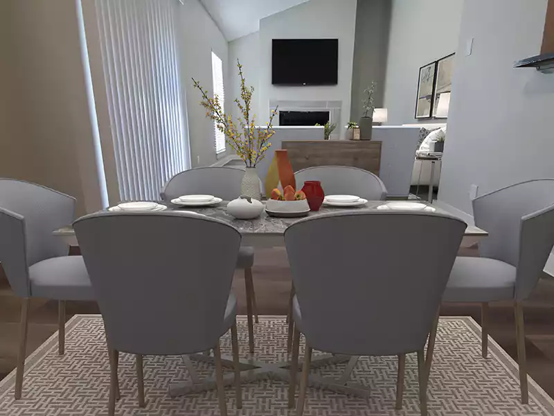 Dining Room - Staged | Retreat at Medical Center in San Antonio, TX