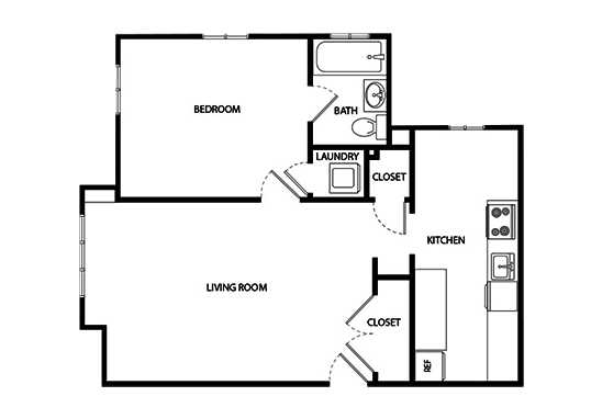 Floorplan for Eleanor Rigby Apartments