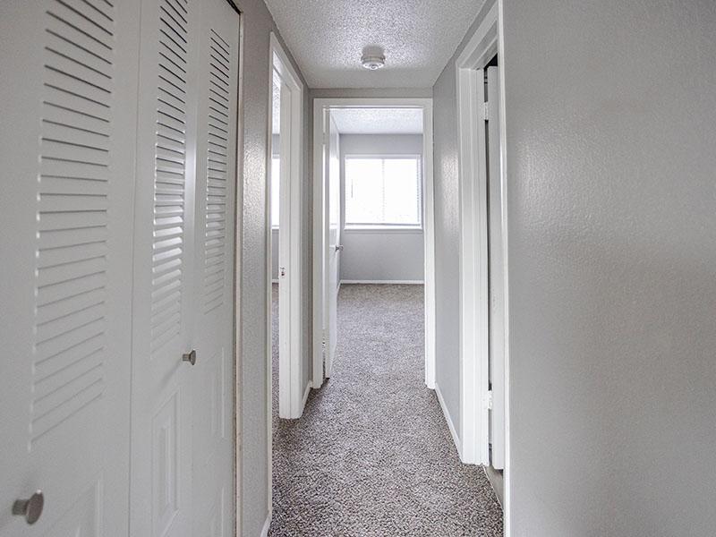 Hallway | Riverside Heights Apartments in Riverside, MO