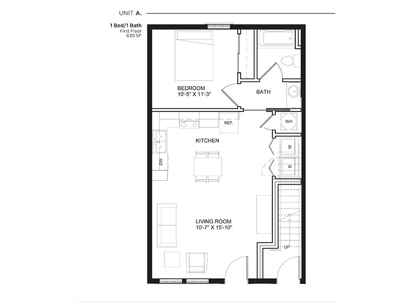 Royal Oak Apartments Floor Plan Unit A