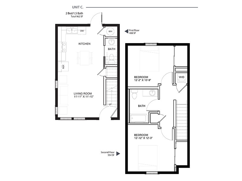 Royal Oak Apartments Floor Plan Unit C