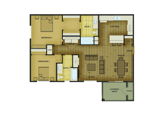Ruby Vista Apartments Floorplan Image