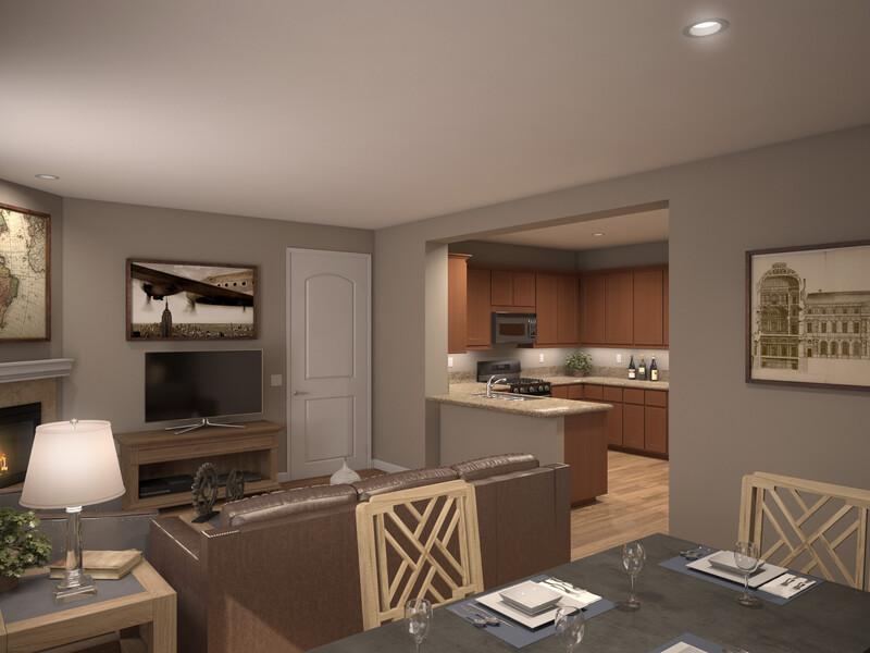 Living Room and Kitchen | Ruby Vista Apartments in Elko, NV